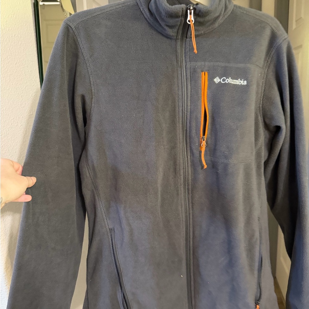 Columbia Charcoal Jacket with Tangerine Accents